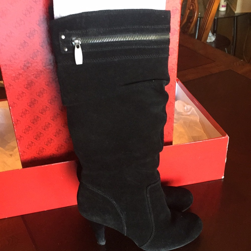 black suede boots
